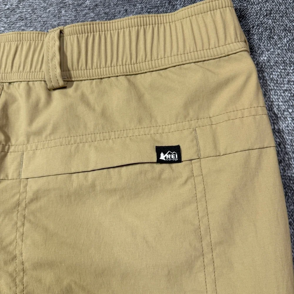 REI Co-op Sahara Convertible Hiking Pants Mens 34x32 Tan Cargo Zip Off Trail